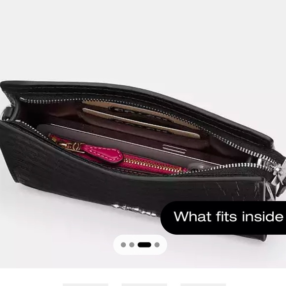 New COACH Slim Crossbody Bag In Signature Canvas - Picture 6 of 8